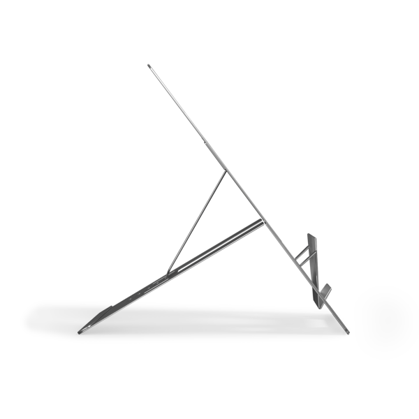 side view of the Standivarius Oryx JR hybrid laptop stand and tablet stand