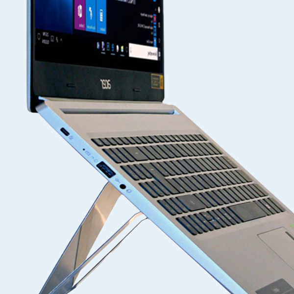 the Standivarius UNO laptop stand folded