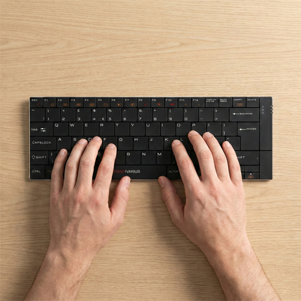 Solo X wireless keyboard compact and ergonomic layout