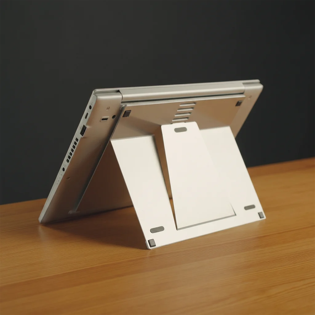 Aero Uno attachable laptop stand providing a stable and secure laptop setup for everyday work