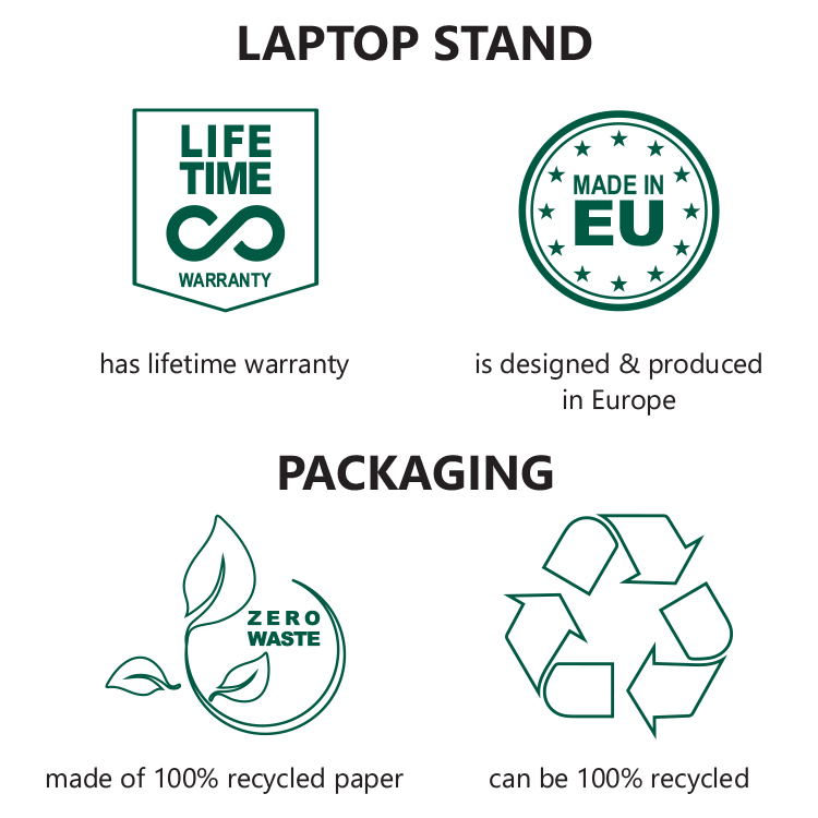 Standivarius sustainability and lifetime warranty