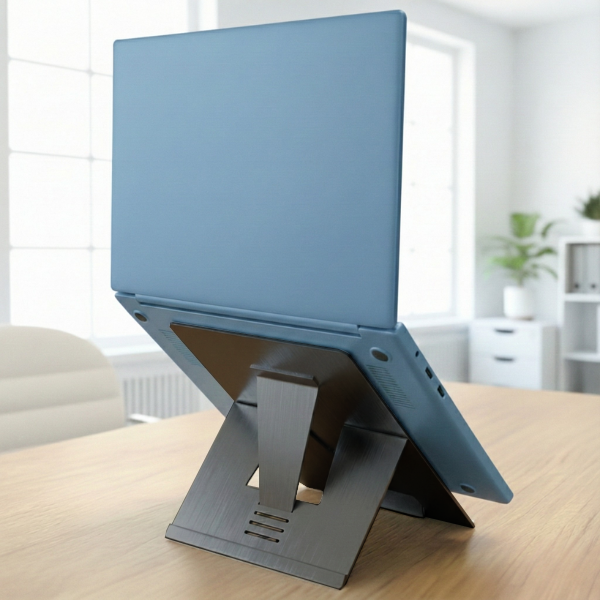 Oryx evo D Black limited-edition laptop stand with document holder and durable, stable structure